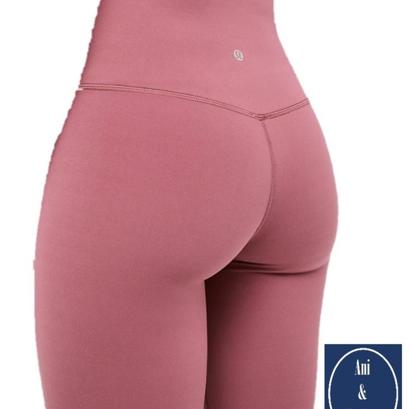 NWT Lululemon Align Pant 25" Misty Merlot + bag - Picture 3 of 5